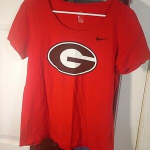 Nike Women's Red Graphic Tee